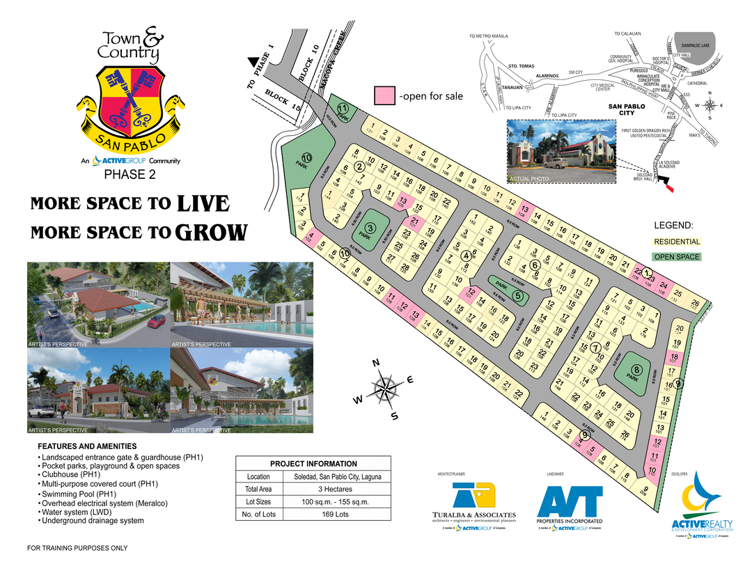 2B.Town and Country San Pablo Phase II lots available map Land Asia
